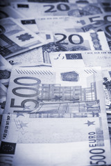Euro banknotes