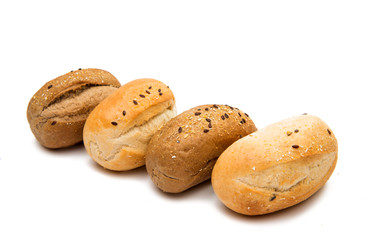 French buns isolated