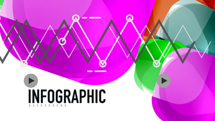 Modern geometric presentation background