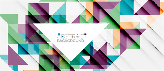 Triangle pattern design background