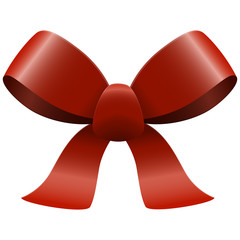 red ribbon bow
