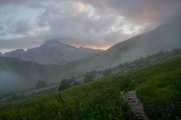 Majestic mountain landscapes of the Caucasian reserve
