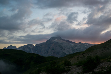 Majestic mountain landscapes of the Caucasian reserve