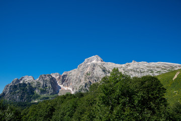 Majestic mountain landscapes of the Caucasian reserve