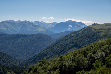 Majestic mountain landscapes of the Caucasian reserve