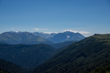 Majestic mountain landscapes of the Caucasian reserve