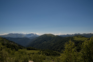 Majestic mountain landscapes of the Caucasian reserve