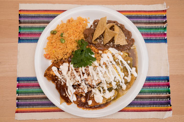 Chilaquiles - Eggs and tortilla chips scramble