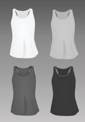Women top tank. vector illustration