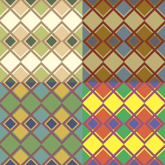 Seamless patterns with squares