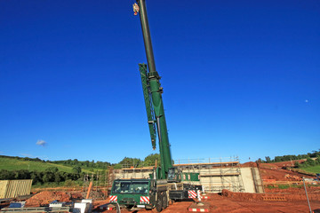 crane on a construction site