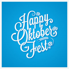 oktoberfest logo vintage lettering background