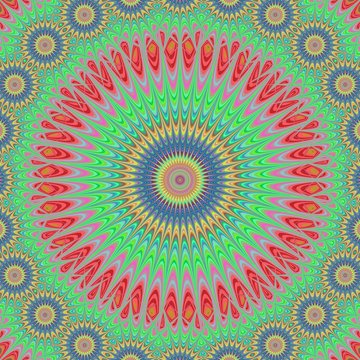 Star mandala fractal design background
