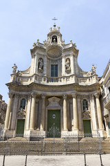 Fototapeta na wymiar Basilica della Collegiata in Catania, Italy