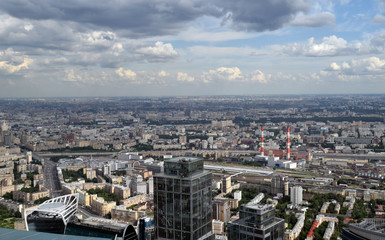 Obraz premium Moscow, Russia: aerial view 