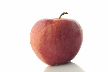 Fresh Red Apple Isolated on White Background