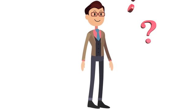 homme se pose des questions