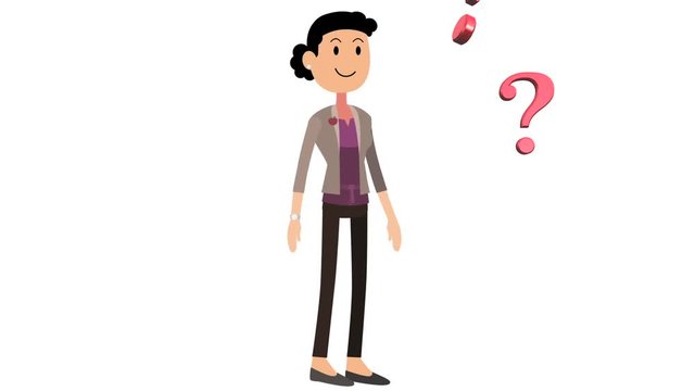 femme se pose des questions
