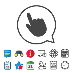Obraz premium Click pointer icon. Hand cursor sign.