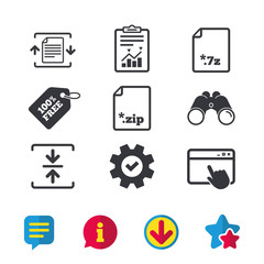 Archive file, compressed zipped document.