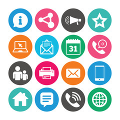 Set of Communication, Conference and Information.