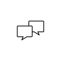 chat, speech bubble icon on white background
