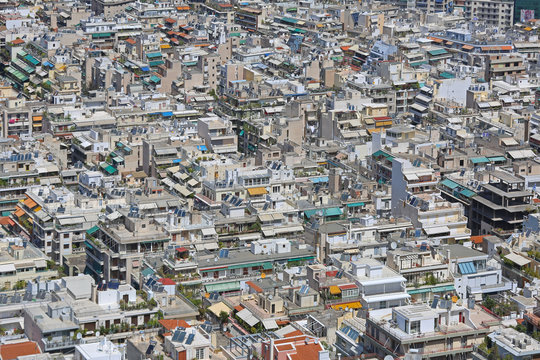 Fototapeta Aerial Athens