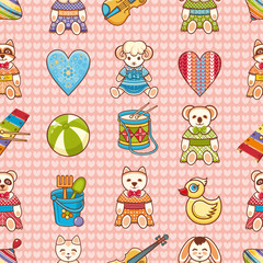 Child toy seamless pattern. Design element