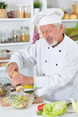 chef preparing dinner
