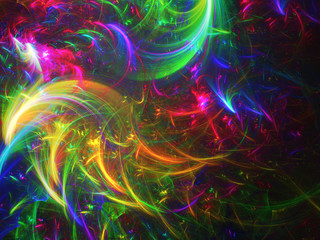 Abstract fractal background 3D rendering