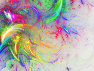 Abstract fractal background 3D rendering