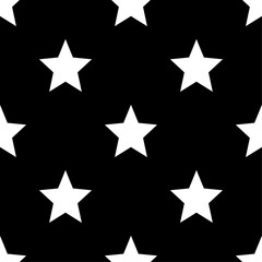 Obraz premium Stars pattern. Seamless vector illustration. Retro, vintage background 
