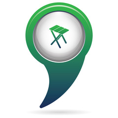 Camping stool icon