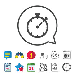 Fototapeta premium Timer sign icon. Stopwatch symbol.