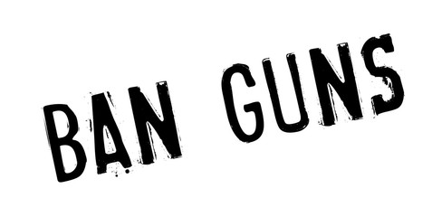 Ban Guns rubber stamp. Grunge design with dust scratches. Effects can be easily removed for a clean, crisp look. Color is easily changed.