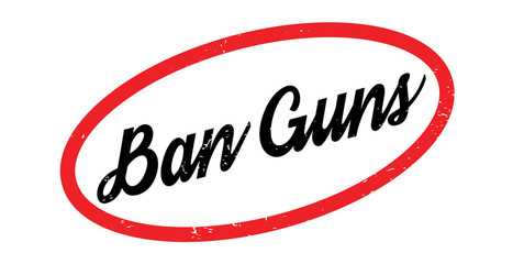 Ban Guns rubber stamp. Grunge design with dust scratches. Effects can be easily removed for a clean, crisp look. Color is easily changed.