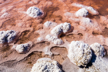 Salt lake of Lavalduc, in Provence
