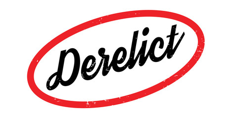 Derelict rubber stamp. Grunge design with dust scratches. Effects can be easily removed for a clean, crisp look. Color is easily changed.