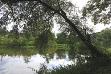Countryside along River Berounka, central Bohemia, Czech Republic