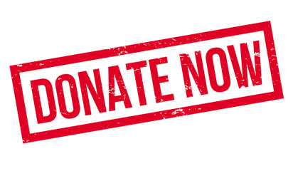 Donate Now rubber stamp. Grunge design with dust scratches. Effects can be easily removed for a clean, crisp look. Color is easily changed.