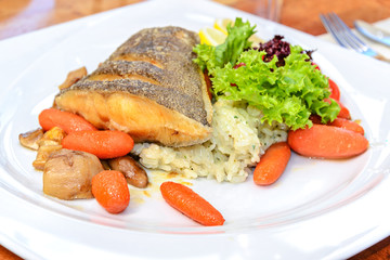 Delicious Halibut fish dish