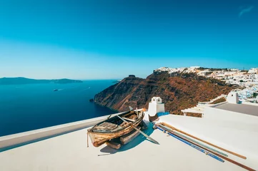 Foto op Plexiglas Village of Imerovigli in Santorini Greece © allard1
