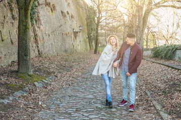 Fototapeta premium Happy couple outdoor.