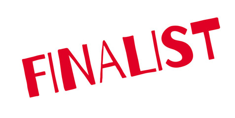 Fototapeta premium Finalist rubber stamp. Grunge design with dust scratches. Effects can be easily removed for a clean, crisp look. Color is easily changed.