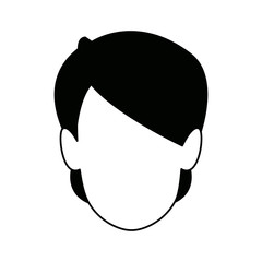 woman face character young female vector illustration