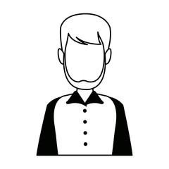 portrait man character person male image vector illustration