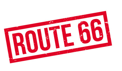 Route 66 rubber stamp. Grunge design with dust scratches. Effects can be easily removed for a clean, crisp look. Color is easily changed.