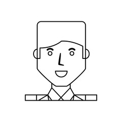 Businessman profile cartoon
