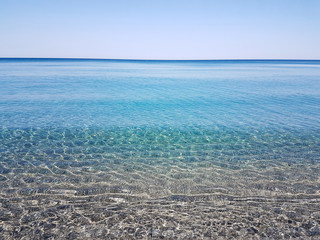 sea water transparent crystal Preveza Greece