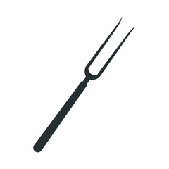 grill fork tool cooking kitchen icon vector illustration